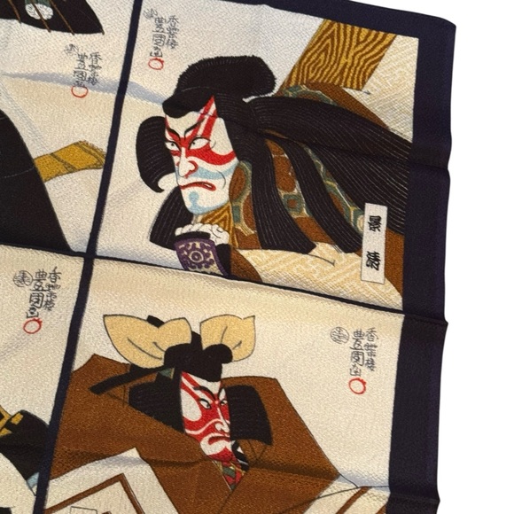 Traditional Japanese Art Tapestry Festival Seasons Scarf - Picture 4 of 6